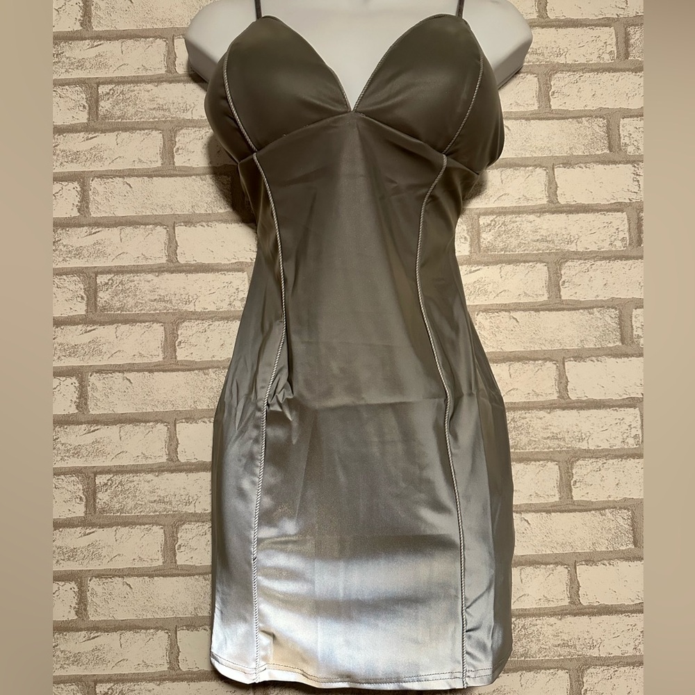 Reflective Mini Dress - Picture 3 of 6